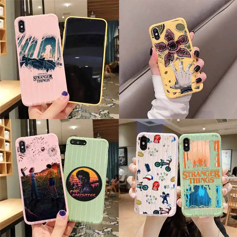 Чехол для телефона IPhone 11 Pro Max X XS MAX 8 7 6S Plus с рисунком странных вещей на колесиках и