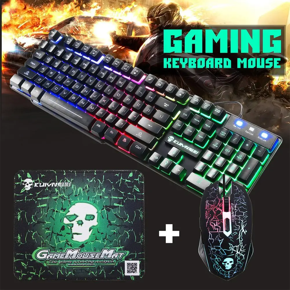 DSstyles USB Office Rainbow Back Light Gaming Keyboard Mouse Set Mechanical for PC Laptop Desktop Gaming Stylish
DSstyles USB Office Rainbow Back Light Gaming Keyboard Mouse Set Mechanical for PC Laptop Desktop Gaming Stylish