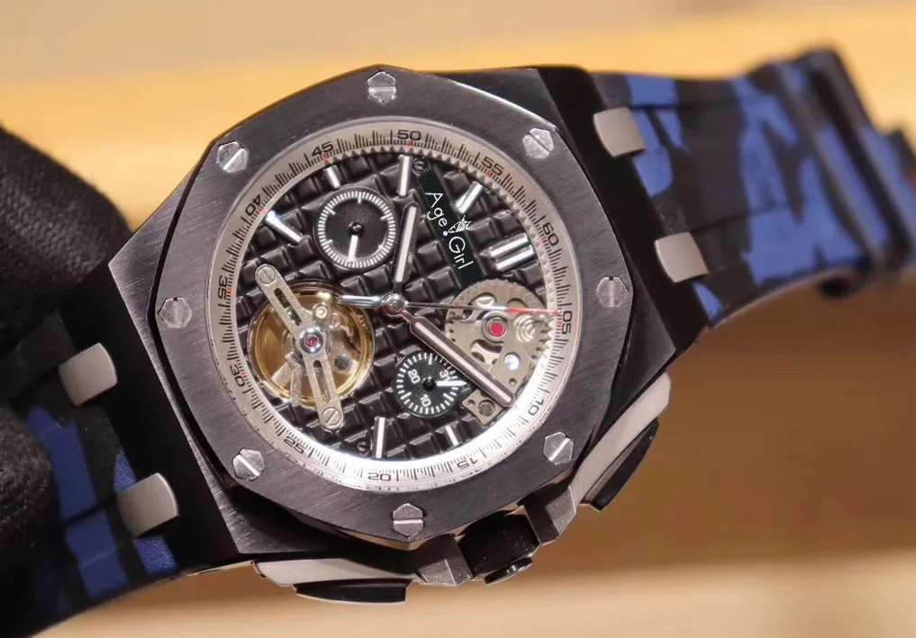 Famous Brand New Men Automatic Mechanical Navy Blue Black Watch Sapphire Glass Back See Through Tourbillion Wristwatch Rubber
Famous Brand New Men Automatic Mechanical Navy Blue Black Watch Sapphire Glass Back See Through Tourbillion Wristwatch Rubber