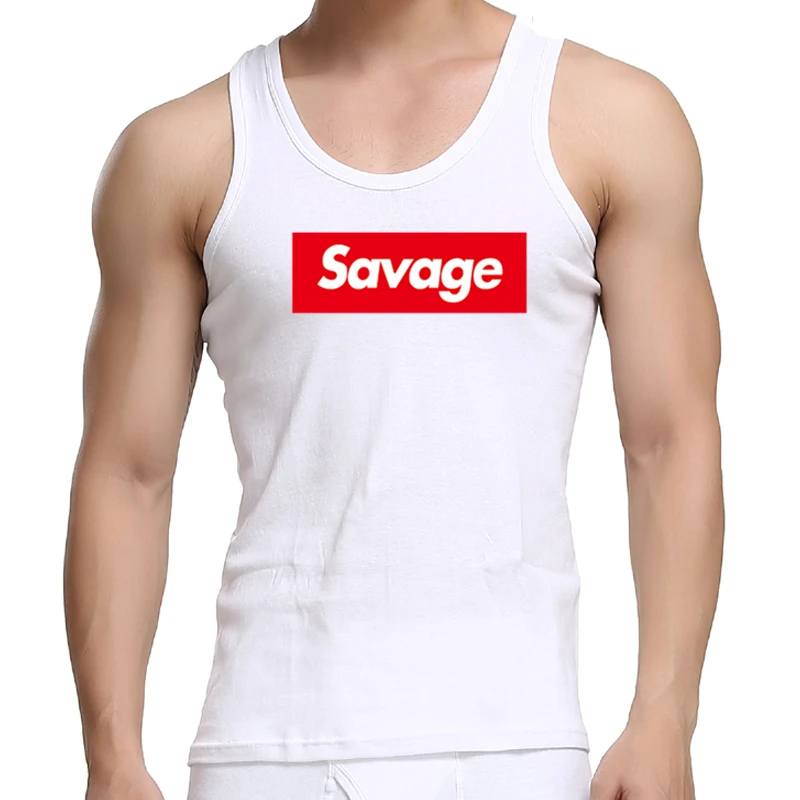 Men's Tank Tops High Street Fitness Sleeveless Vest Letter Printed Cotton Muscle Slim Light Sweat Sportswear Sleeveless Garment 
Men's Tank Tops High Street Fitness Sleeveless Vest Letter Printed Cotton Muscle Slim Light Sweat Sportswear Sleeveless Garment