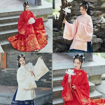 2020 New Chinese Fairy Women Hanfu Dancing Costumes Ancient Folk Dance Dress Embroidery Wedding Gown 2 Piece Cosplay Clothing
2020 New Chinese Fairy Women Hanfu Dancing Costumes Ancient Folk Dance Dress Embroidery Wedding Gown 2 Piece Cosplay Clothing