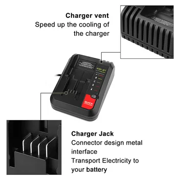Rechargeable Charger LCS1620 20V For BLACK&DECKER Lithium Battery Portable Charging Charger For LBXR20 LB20 LBX20 LBXR2020-OPE
Rechargeable Charger LCS1620 20V For BLACK&DECKER Lithium Battery Portable Charging Charger For LBXR20 LB20 LBX20 LBXR2020-OPE