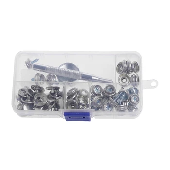 62 Pcs Iron Boat Marine Canvas Fabric Snap Cover Button Socket Kit
62 Pcs Iron Boat Marine Canvas Fabric Snap Cover Button Socket Kit