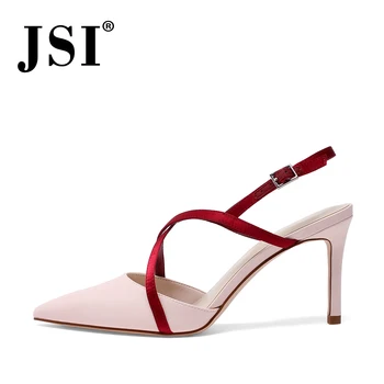 JSI brand sandals woman narrow band design pointed toe genuine leather shoes woman high thin heel slingbacks sandals JO530
JSI brand sandals woman narrow band design pointed toe genuine leather shoes woman high thin heel slingbacks sandals JO530