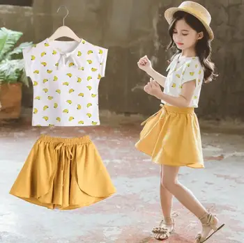 Children Suit Summer Girls Clothes Cartoon Short Sleeve Shirt Shorts Two-piece Clothing Set for Kids Girl 6 8 10 12 Years
Children Suit Summer Girls Clothes Cartoon Short Sleeve Shirt Shorts Two-piece Clothing Set for Kids Girl 6 8 10 12 Years