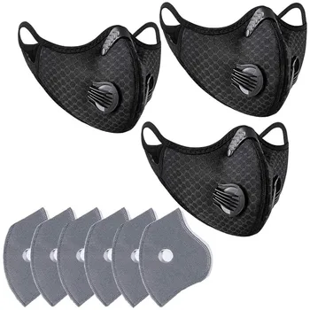 3pc Dust With 6 FilterHalf Reusable Activated Carbon Dustproof Respirator masque enfant mascherina lavabile reusable facemask
3pc Dust With 6 FilterHalf Reusable Activated Carbon Dustproof Respirator masque enfant mascherina lavabile reusable facemask