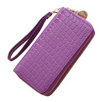 Ladies Wallet Double Zipper Stone Pattern Ladies Large Capacity Long Women Wallet Patent Leather Purse Clutch Bag
Ladies Wallet Double Zipper Stone Pattern Ladies Large Capacity Long Women Wallet Patent Leather Purse Clutch Bag
