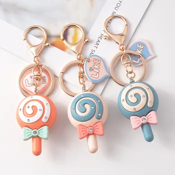 New Fashion Cartoon Cute Rainbow Lollipop Keychain Pendant Student Bag Key Chain Car Ornament Jewelry Creative Gift Keychains
New Fashion Cartoon Cute Rainbow Lollipop Keychain Pendant Student Bag Key Chain Car Ornament Jewelry Creative Gift Keychains