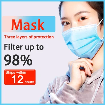50pcs Disposable Face Masks 3-Layer Anti-Dust Earloop Protective Mouth Masks Fast Delivery Dust Filter Safety Meltblown Masks
50pcs Disposable Face Masks 3-Layer Anti-Dust Earloop Protective Mouth Masks Fast Delivery Dust Filter Safety Meltblown Masks