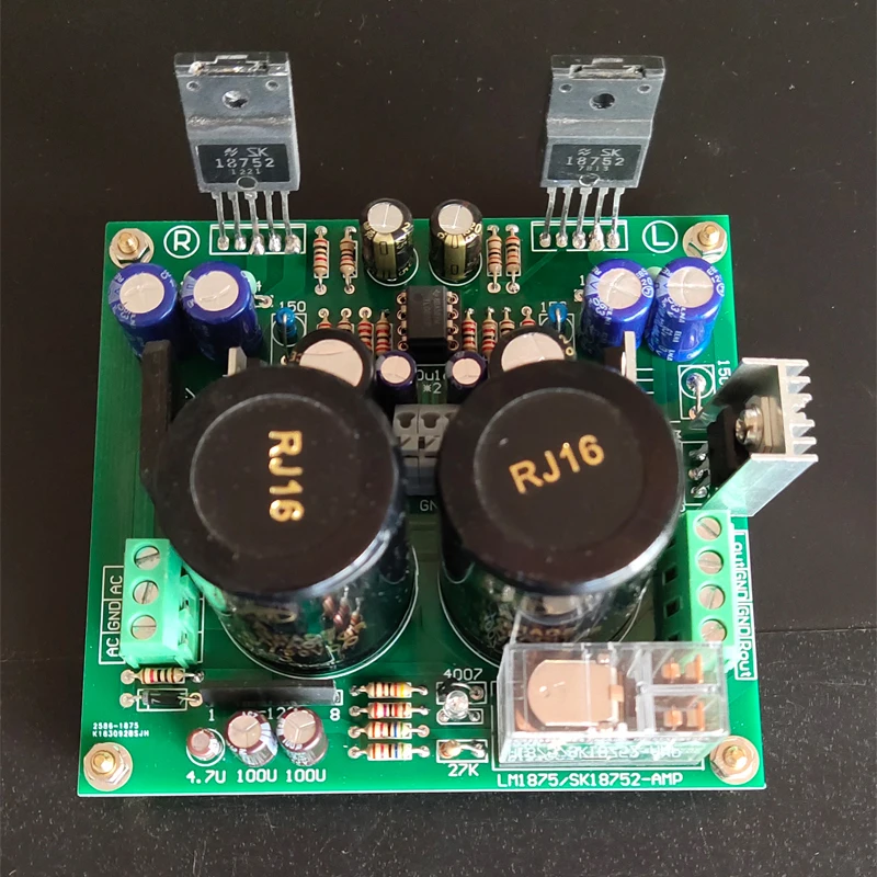 Плата усилителя мощности KYYSLB, 18-24 В, 50 Вт * 2 TL082 + SK18752, 2,0 готовая плата 
Плата усилителя мощности KYYSLB, 18-24 В, 50 Вт * 2 TL082 + SK18752, 2,0 готовая плата