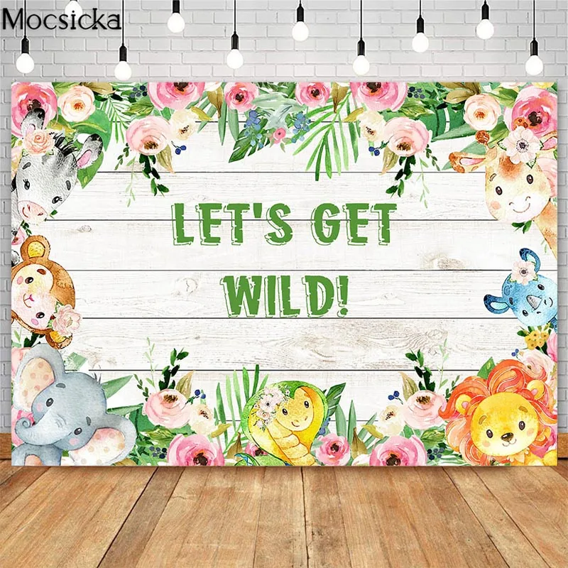 Mocsicka Wild Safari Birthday Backdrop Jungle Animals Party Birthday Photography Background Pink Floral Decor Backdrops for Kids
Mocsicka Wild Safari Birthday Backdrop Jungle Animals Party Birthday Photography Background Pink Floral Decor Backdrops for Kids