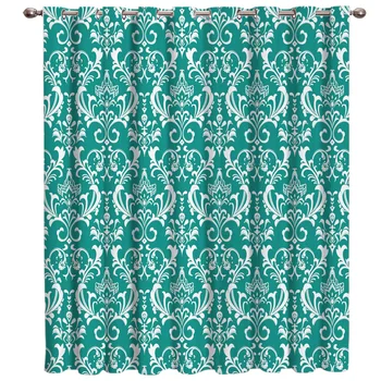 Green Classic Floral Pattern Room Curtains Large Window Window Curtains Dark Curtain Rod Living Room Blackout Curtains Kitchen
Green Classic Floral Pattern Room Curtains Large Window Window Curtains Dark Curtain Rod Living Room Blackout Curtains Kitchen