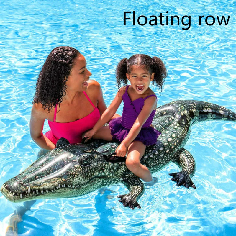 Inflatable PVC Simulation Animal Crocodile Adult Children Floating Row with Handrails Water Toy Water Inflatable Mount
Inflatable PVC Simulation Animal Crocodile Adult Children Floating Row with Handrails Water Toy Water Inflatable Mount