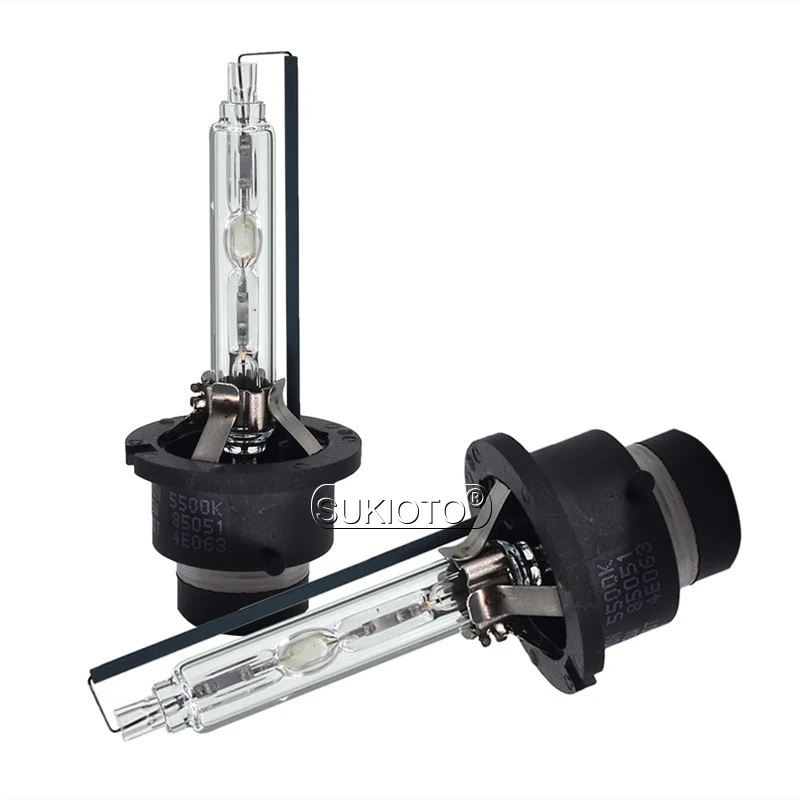 SUKIOTO 2PCS 35W D2S Replacement HID Bulbs 5500K White Fast Bright Xenon D4S Standard Auto Headlight For Avalon Venza Sienna (2)