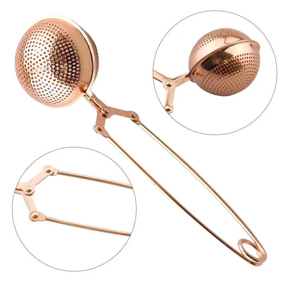 Rose Gold Sphere Stainless Steel Coffee Mesh Tea Infuser Handle Filter Strainer Ball Shape Diffuser Herb Home Spice
Rose Gold Sphere Stainless Steel Coffee Mesh Tea Infuser Handle Filter Strainer Ball Shape Diffuser Herb Home Spice