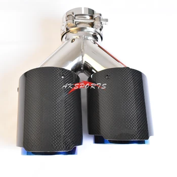 1 PC Right Side Dual Glossy Carbon Fiber Muffler Tip A Logo Double Blue Stainless Steel Exhaust Tip Flange Straight For BMW E90
1 PC Right Side Dual Glossy Carbon Fiber Muffler Tip A Logo Double Blue Stainless Steel Exhaust Tip Flange Straight For BMW E90