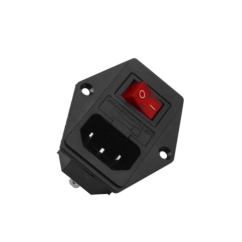 IEC320 C14 Electrical AC Socket 3 Pin Red LED 220V Rocker Switch 15A Fuse Female Male Inlet Plug Connector 2 Pin Socket Mount
IEC320 C14 Electrical AC Socket 3 Pin Red LED 220V Rocker Switch 15A Fuse Female Male Inlet Plug Connector 2 Pin Socket Mount