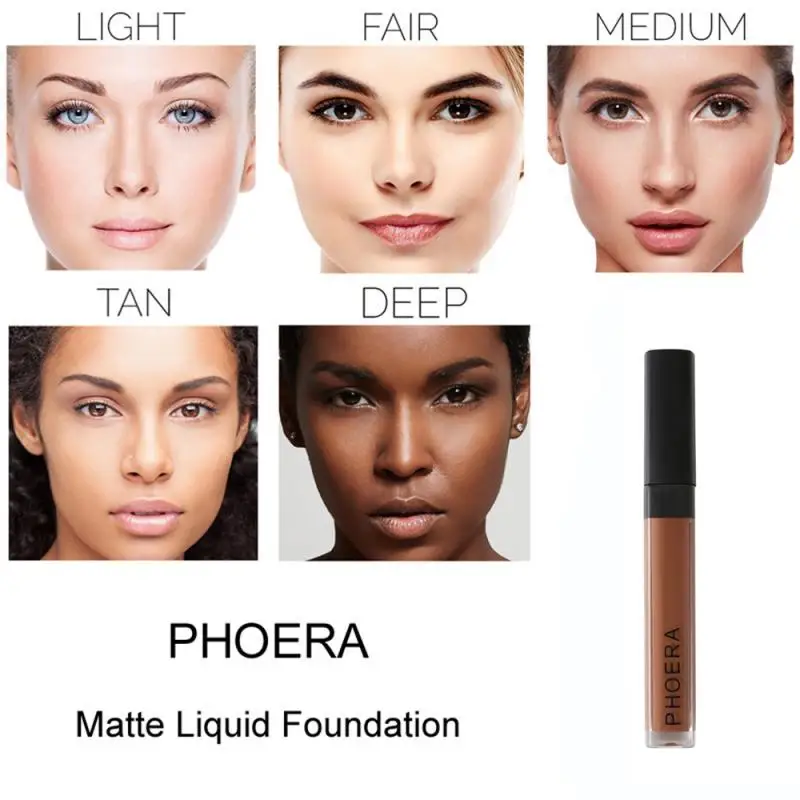 PHOERA Matte Oil Control Concealer Liquid Foundation Cream Scars Acne Smooth Full Cover Makeup Face Eye Base Cosmetic TSLM1
PHOERA Matte Oil Control Concealer Liquid Foundation Cream Scars Acne Smooth Full Cover Makeup Face Eye Base Cosmetic TSLM1
