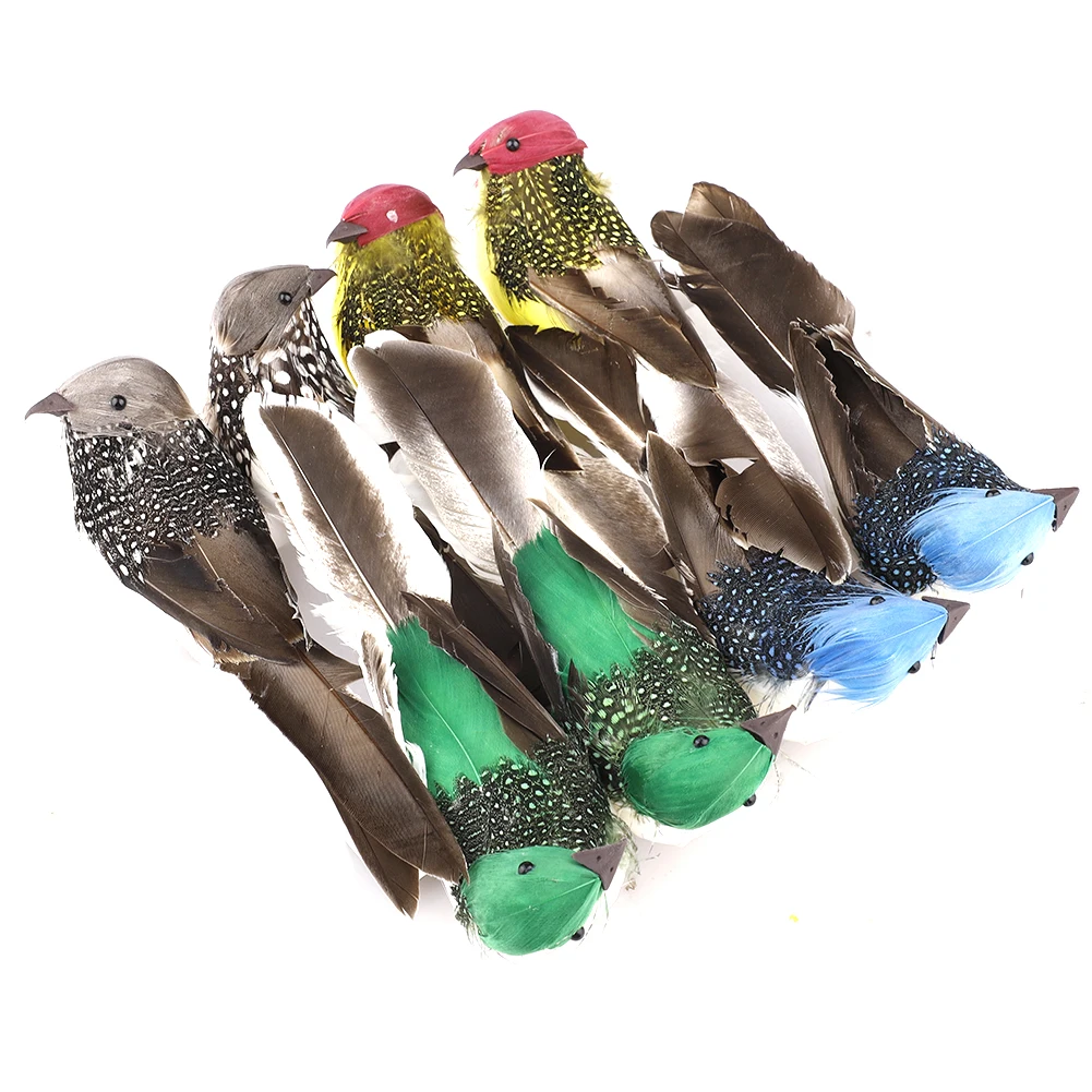 New 8Pcs Artificial Foam Sparrow Colorful Bird Simulation Birds with Feather DIY Wedding Decorations Christmas Tree Ornaments N1
New 8Pcs Artificial Foam Sparrow Colorful Bird Simulation Birds with Feather DIY Wedding Decorations Christmas Tree Ornaments N1