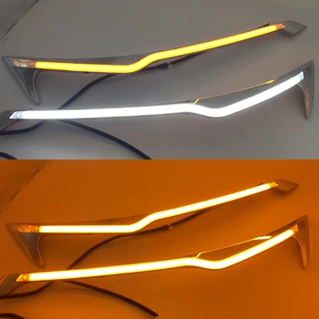 CSCSNL 1 Pair Car Headlight LED Eyebrow Daytime Running Light DRL With Yellow Turn Signal Light For Honda CRV 2012 2013 2014
CSCSNL 1 Pair Car Headlight LED Eyebrow Daytime Running Light DRL With Yellow Turn Signal Light For Honda CRV 2012 2013 2014