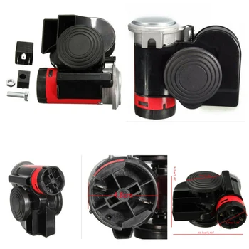 12V 139DB Electric Dual Tone Compact Air Horn Kit For Car/ Vehicle/ Motorcycle/ Yacht/ Boat/ SUV/ Bike/ Buses
12V 139DB Electric Dual Tone Compact Air Horn Kit For Car/ Vehicle/ Motorcycle/ Yacht/ Boat/ SUV/ Bike/ Buses