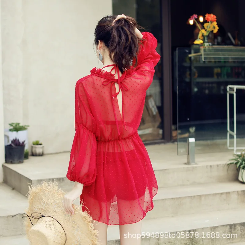 New Style Bathing Suit Fashion Sexy Underwire Bikini Boxer Blouse Three-piece Set Bathing Suit
New Style Bathing Suit Fashion Sexy Underwire Bikini Boxer Blouse Three-piece Set Bathing Suit