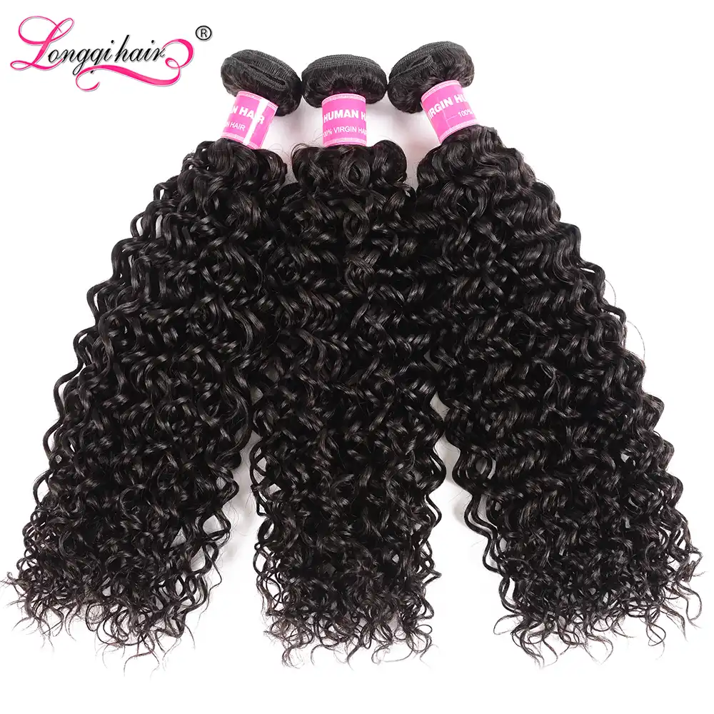 Longqi Hair Cambodian Curly Hair 3 Bundle Deals Natural Color Remy