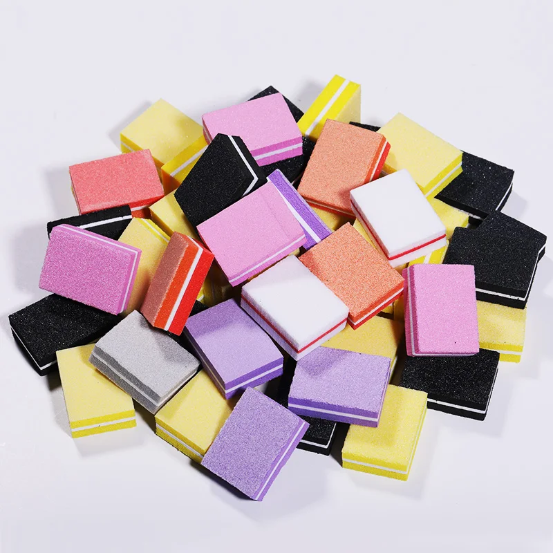 50pcs/lot Double-sided Mini Nail File Blocks Colorful Sponge Nail Polish Sanding Buffer Strips Nail Polishing Manicure Tools
50pcs/lot Double-sided Mini Nail File Blocks Colorful Sponge Nail Polish Sanding Buffer Strips Nail Polishing Manicure Tools
