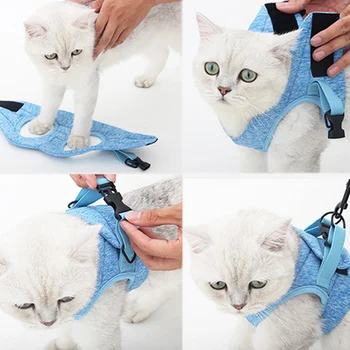Cat Harness Escape Proof Small Cat and Dog Vest Harness with Reflective Strap Soft Mesh Adjustable Cat Walking Jacket for Kitten
Cat Harness Escape Proof Small Cat and Dog Vest Harness with Reflective Strap Soft Mesh Adjustable Cat Walking Jacket for Kitten