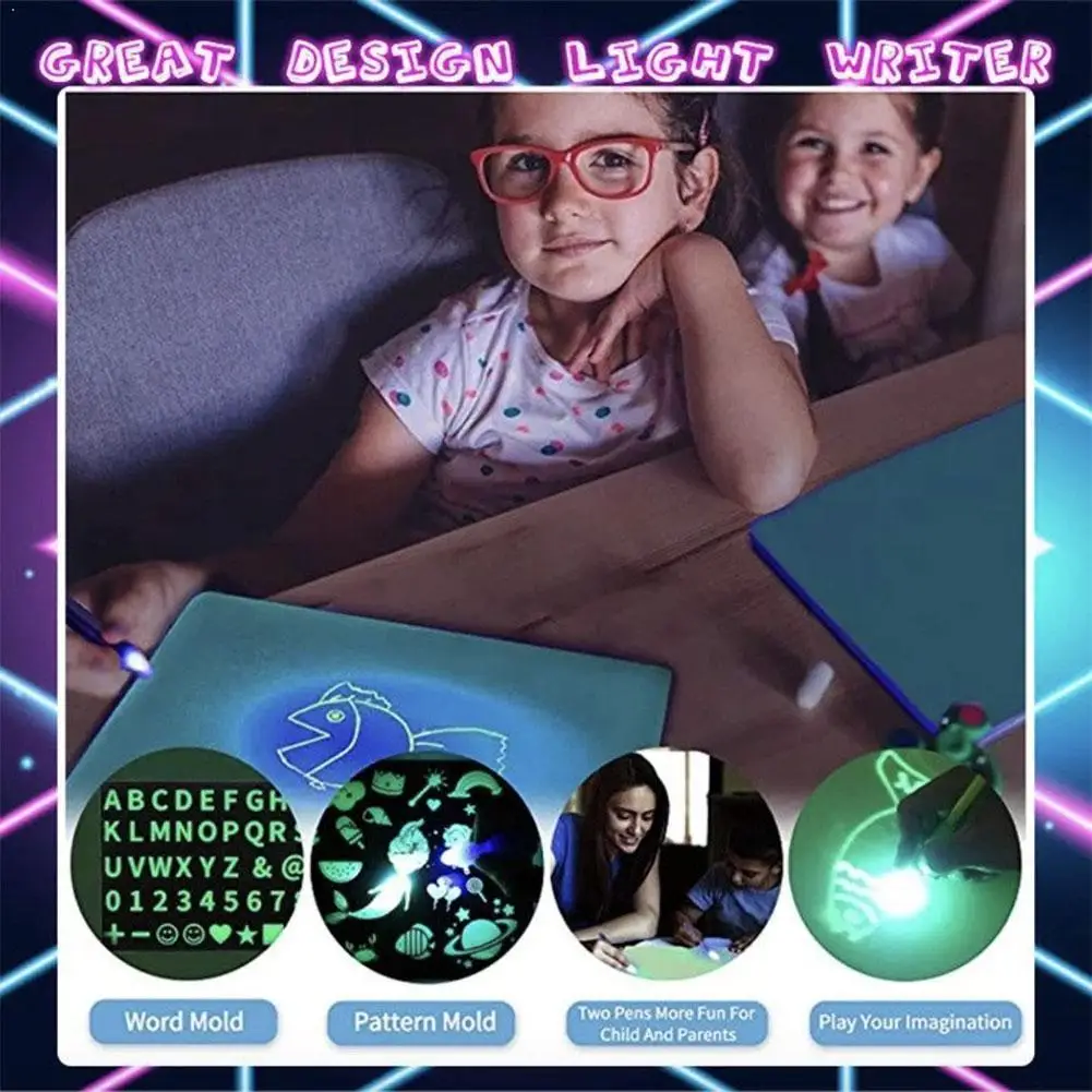 NEW Draw With Light Fun And Developing Toy Drawing Painting Draw Educational Boards Board Kids Fluorescent Toys Drawi Q1E7
NEW Draw With Light Fun And Developing Toy Drawing Painting Draw Educational Boards Board Kids Fluorescent Toys Drawi Q1E7