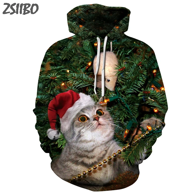 Harajuku Christmas Kawaii Cat 3D Digital Print 2019 oversized Hoodies Men and Women streetwear Pull Christmas Casual Sweatshirts
Harajuku Christmas Kawaii Cat 3D Digital Print 2019 oversized Hoodies Men and Women streetwear Pull Christmas Casual Sweatshirts