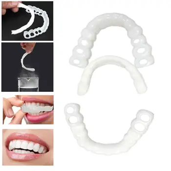 Snap On False Teeth Flex Brace Veneer Denture Fake Smile Top Bottom Comfort Fit
Snap On False Teeth Flex Brace Veneer Denture Fake Smile Top Bottom Comfort Fit