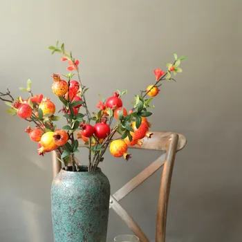 9 Pomegranate Manufacturers Wholesale Artificial Flower Green Plants Wedding Artificial Flower Decorations Ins Wind Cross-Border 
9 Pomegranate Manufacturers Wholesale Artificial Flower Green Plants Wedding Artificial Flower Decorations Ins Wind Cross-Border