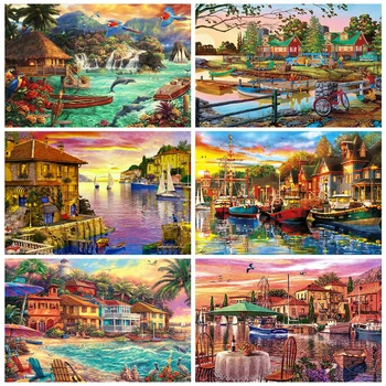 Evershine 5D DIY Diamond Painting House Rhinestone Picture Diamond Embroidery Landscape Seaside Cross Stitch Mosaic Home Decor
Evershine 5D DIY Diamond Painting House Rhinestone Picture Diamond Embroidery Landscape Seaside Cross Stitch Mosaic Home Decor