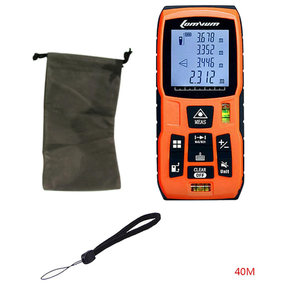 Distance Meter Rangefinder Area Volume Measurement Battery Powered Precision Measure Tool 40m50m60m80m120m
Distance Meter Rangefinder Area Volume Measurement Battery Powered Precision Measure Tool 40m50m60m80m120m