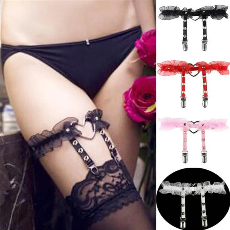 Cosplay&ware Punk Duck Clip Lolita Cosplay Costumes Accessories Women Girl Sexy Thigh Circle Belt Hose Clamp Stocking Buckle 38 Cosplay&ware Punk Duck Clip Lolita Cosplay Costumes Accessories Women Girl Sexy Thigh Circle Belt Hose Clamp Stocking Buckle -Zentai shop online