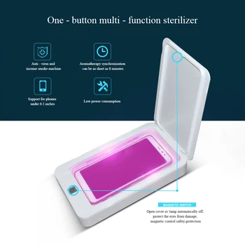 UV Phone Sterilizer Box Fast Wireless Charger Phone Cleaner Sanitizer Sanitizing Box for Mobile Phone Tableware Eyeglasses
UV Phone Sterilizer Box Fast Wireless Charger Phone Cleaner Sanitizer Sanitizing Box for Mobile Phone Tableware Eyeglasses