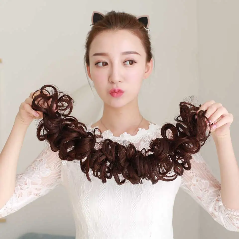 Allaosify-Multiples-couleurs-Synth-tique-Chignon-Boucl-s-Chignon-Donut-Rouleau-Bandeau-Extension-De-Cheveux-Chouchou (3)