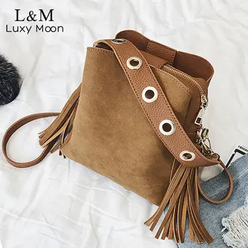 Women Scrub Leather Bucket Bag Vintage Tassel Messenger Bag High Quality Shoulder Bags 2020 Fashion Ladies Crossbody Tote XA660H
Women Scrub Leather Bucket Bag Vintage Tassel Messenger Bag High Quality Shoulder Bags 2020 Fashion Ladies Crossbody Tote XA660H