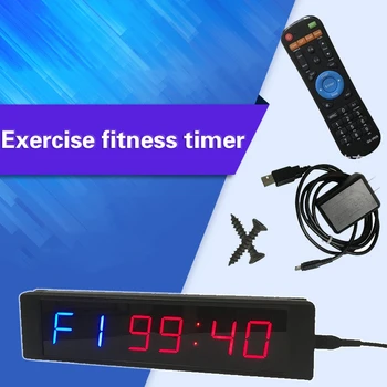 1inch 6 digit LED Timer Boxing GYM Crossfit tabata EMOM interval Programmable Countdown/UP stopwath Real time clock
1inch 6 digit LED Timer Boxing GYM Crossfit tabata EMOM interval Programmable Countdown/UP stopwath Real time clock