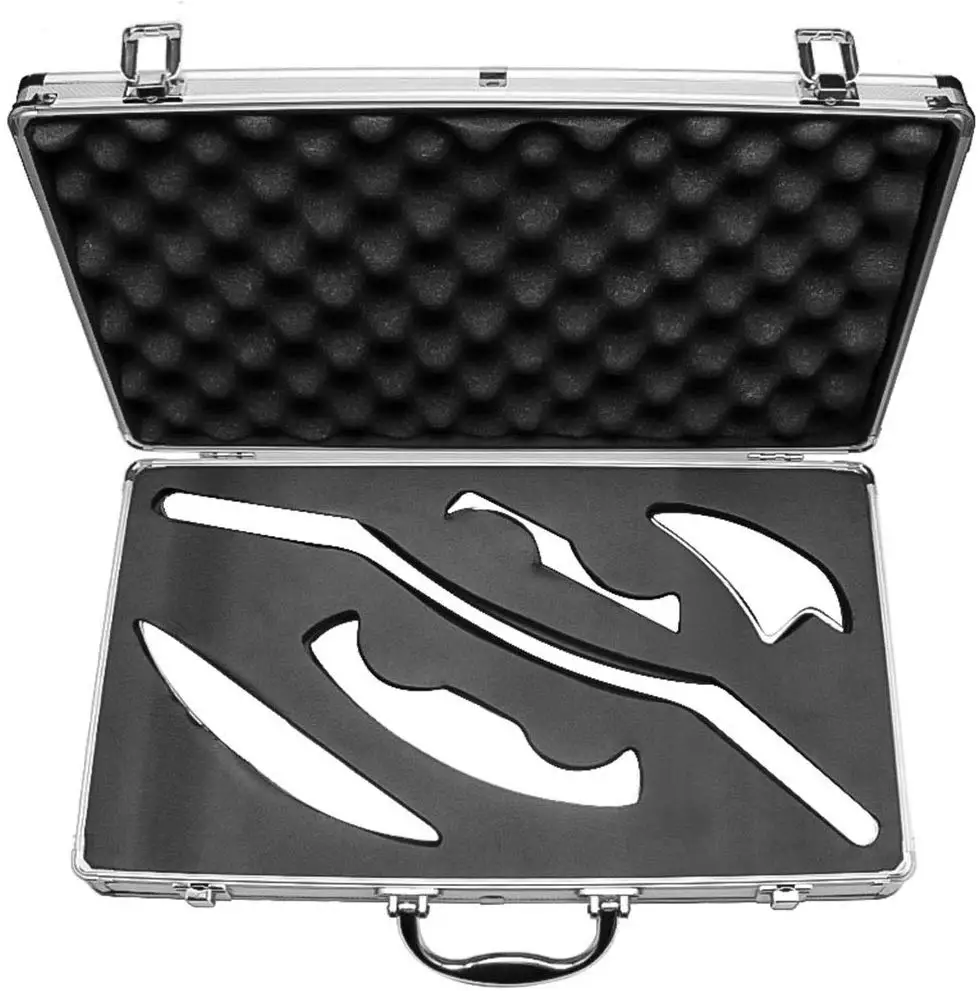 Stainless Steel Scraping Set body Scraper Myofascial Knife Muscle Relax For Face Neck Back Body massage relax Pressure Therapy
Stainless Steel Scraping Set body Scraper Myofascial Knife Muscle Relax For Face Neck Back Body massage relax Pressure Therapy