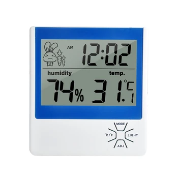 CX-290B LCD Digital Temperature Humidity Meter Indoor Outdoor Hygrometer Thermometer Weather Station with Clock
CX-290B LCD Digital Temperature Humidity Meter Indoor Outdoor Hygrometer Thermometer Weather Station with Clock