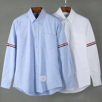 2020 Fashion TB THOM Brand Shirts Men Slim Fit White Long Sleeve Casual Shirt Cotton Oxford Fabric Solid Men's Clothing 
2020 Fashion TB THOM Brand Shirts Men Slim Fit White Long Sleeve Casual Shirt Cotton Oxford Fabric Solid Men's Clothing