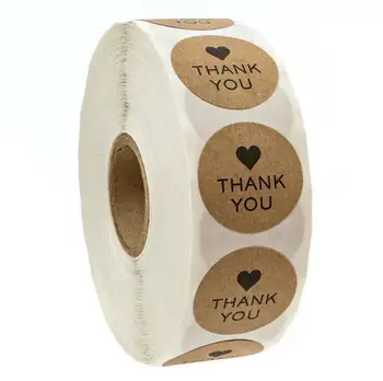 100 rolls Round Natural Kraft thank you Stickers 500 Labels per roll cute stickers for Cake Packaging seal labels sticker 1 inch
100 rolls Round Natural Kraft thank you Stickers 500 Labels per roll cute stickers for Cake Packaging seal labels sticker 1 inch