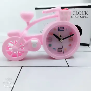 Alarm Clock Candy Color Creative Cartoon Bicycle Clock Student Desktop Plastic Placement Children Gifts Living Room Decoration
Alarm Clock Candy Color Creative Cartoon Bicycle Clock Student Desktop Plastic Placement Children Gifts Living Room Decoration