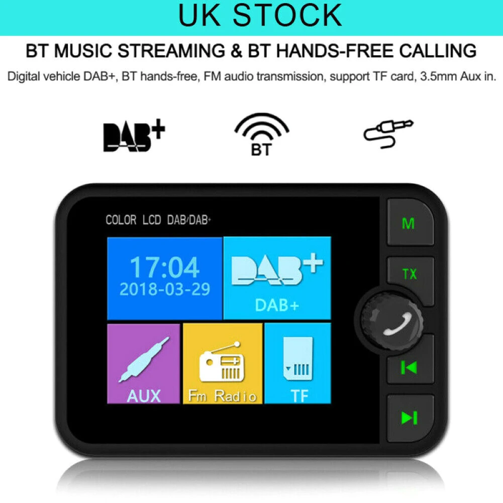 Mini DAB Digital Radio Receiver Bluetooth MP3 Music Player FM Transmitter Adapter Colorful LCD Screen For Car Accessories
Mini DAB Digital Radio Receiver Bluetooth MP3 Music Player FM Transmitter Adapter Colorful LCD Screen For Car Accessories