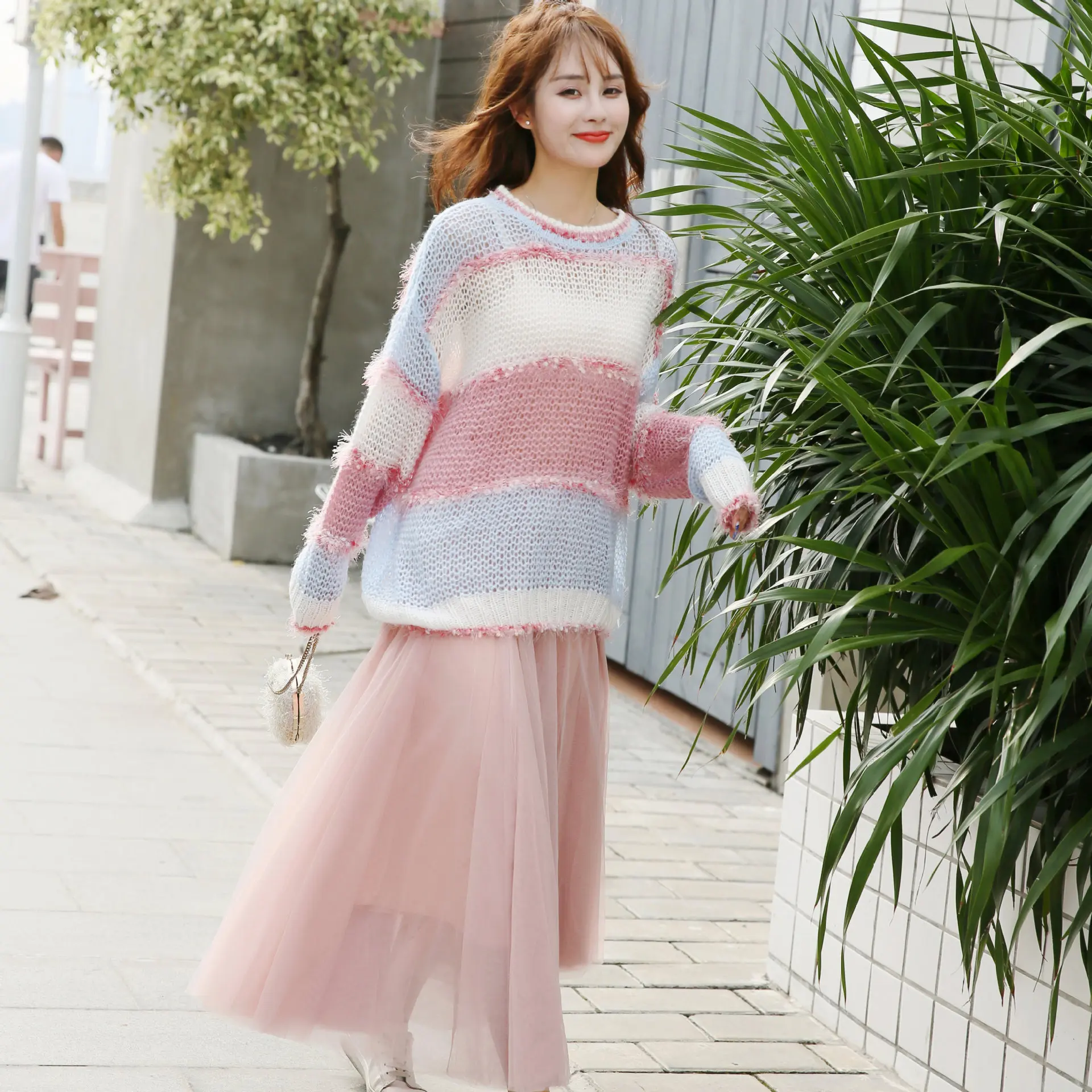 2019 Autumn And Winter New Style Mohair Online Celebrity Fairy Decorative Flower Crew Neck Loose-Fit Sweater Women's Thin Long-s
2019 Autumn And Winter New Style Mohair Online Celebrity Fairy Decorative Flower Crew Neck Loose-Fit Sweater Women's Thin Long-s