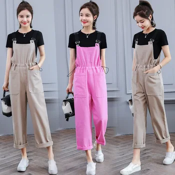 New Personality Loose Jumpsuits for Women Literary Style Short Sleeve Casual Rompers Lady Commuter Overalls
New Personality Loose Jumpsuits for Women Literary Style Short Sleeve Casual Rompers Lady Commuter Overalls