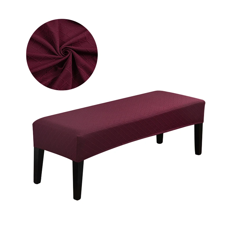Housse de banc extensible en velours et Spandex, élastique, pour salle à manger, chaise, siège, hôtel, maison, salon, cuisine, chambre à coucher Housse de banc extensible en velours et Spandex, élastique, pour salle à manger, chaise, siège, hôtel, maison, salon, cuisine, chambre à coucher