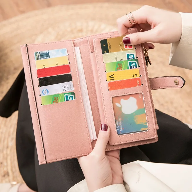 Long Wallet Hasp Card Holders Mujer Women's Simple Retro Fashion 3 Folds Japan South Korea Zipper Clutch High Quality Leather PU
Long Wallet Hasp Card Holders Mujer Women's Simple Retro Fashion 3 Folds Japan South Korea Zipper Clutch High Quality Leather PU